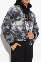 Dsquared2 Grey Denim Jacket With Camo Motif - Men - Piano Luigi