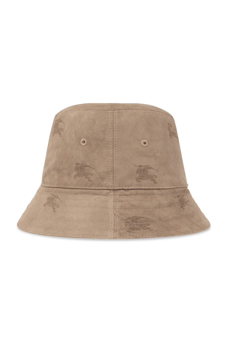 Burberry Beige Bucket Hat With Monogram - Men - Piano Luigi