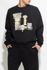 Versace Black Printed Sweatshirt - Men - Piano Luigi