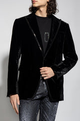 Dsquared2 Black Velvet Blazer - Men - Piano Luigi