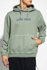 Stone Island Green Hoodie With Logo - Men - Piano Luigi