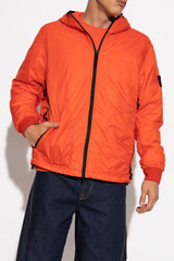 Stone Island Orange Light Insulation Jacket With Logo - Men - Piano Luigi