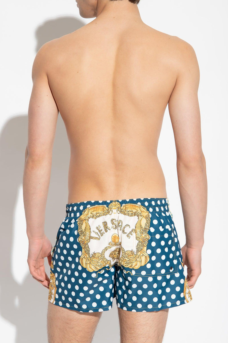 Versace Multicolour Swimming Shorts From ‘La Vacanza’ Collection - Men - Piano Luigi