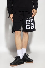 Givenchy Black Shorts With Logo - Men - Piano Luigi