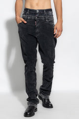 Dsquared2 Black Distressed Corduroy Trousers - Men - Piano Luigi