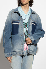 Palm Angels Blue Denim Jacket - Men - Piano Luigi