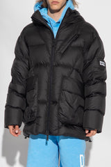 Dsquared2 Black Hooded Down Jacket - Men - Piano Luigi