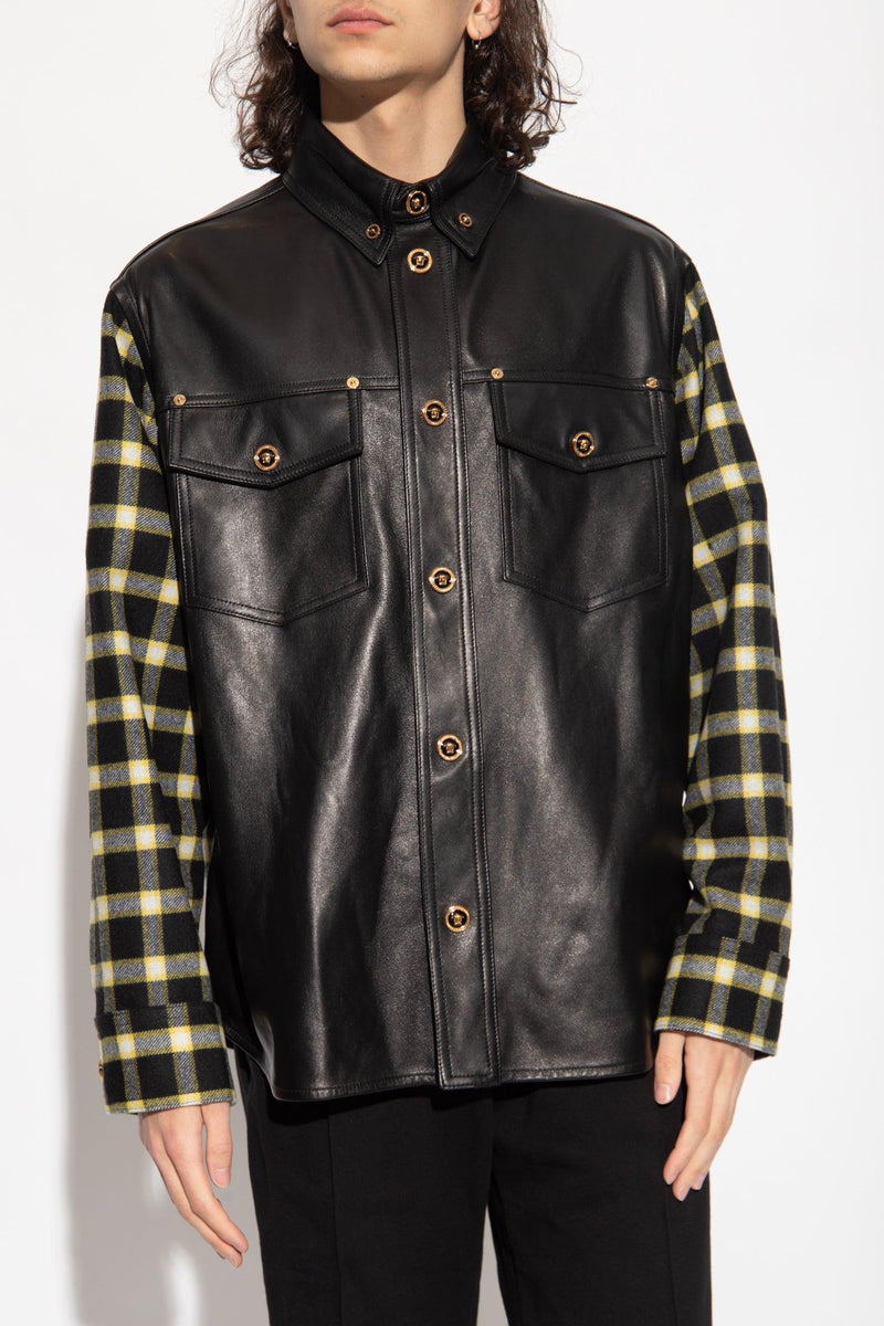 Versace Black Checked Shirt - Men - Piano Luigi