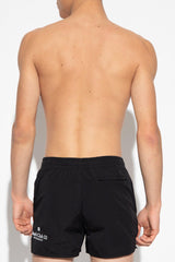 Givenchy Black Swimming Shorts With Logo - Men - Piano Luigi