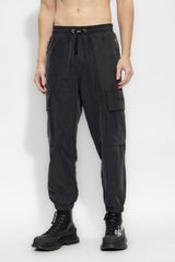 Balmain Black Trousers With Logo - Men - Piano Luigi