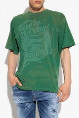 Dsquared2 Green Printed T-Shirt - Men - Piano Luigi