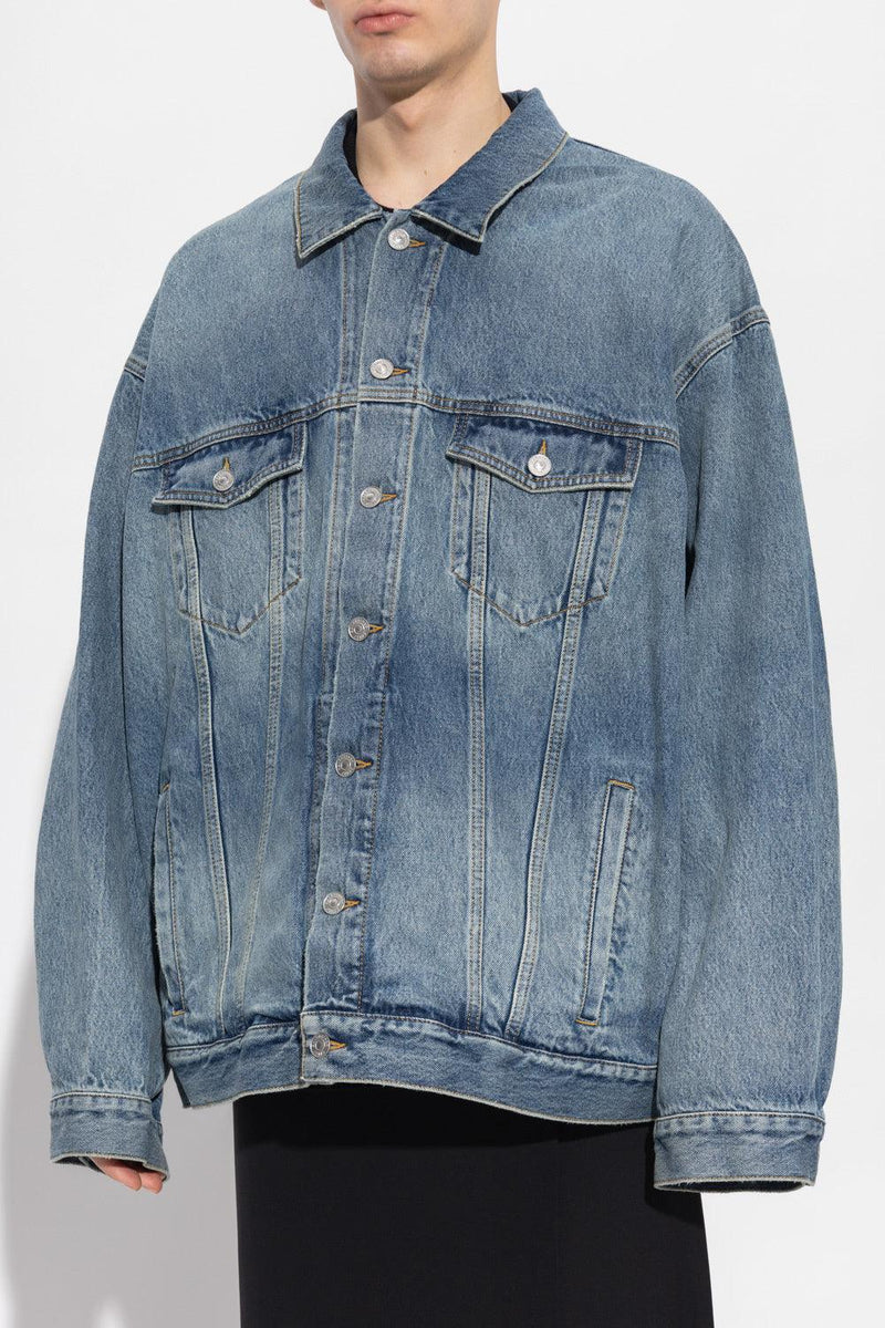 Balenciaga Blue Denim Jacket - Men - Piano Luigi