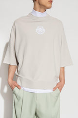 Givenchy Grey Two-Layer Sweatshirt With Short Sleeves - Men - Piano Luigi