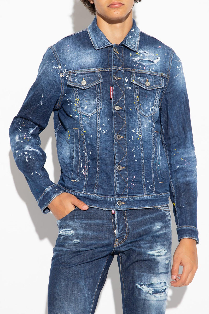 Dsquared2 Blue Denim Jacket - Men - Piano Luigi