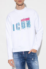 Dsquared2 White Sweatshirt With Logo - Men - Piano Luigi