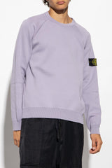 Stone Island Purple Sweater With Logo - Men - Piano Luigi