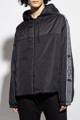 Versace Black Hooded Jacket - Men - Piano Luigi