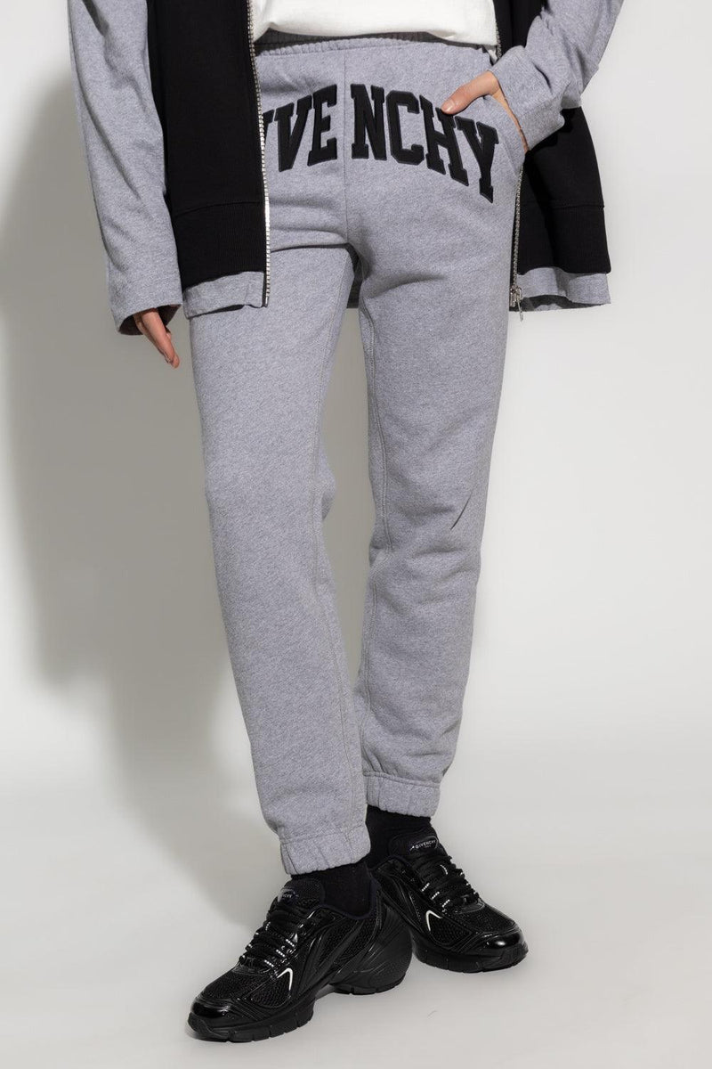 Givenchy Grey Sweatpants With Logo - Men - Piano Luigi