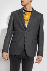 Versace Grey Cashmere Blazer - Men - Piano Luigi