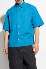 Givenchy Blue Shirt With Monogram - Men - Piano Luigi