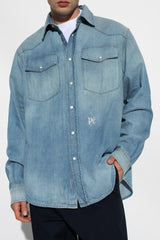 Palm Angels Blue Denim Shirt - Men - Piano Luigi