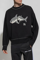 Palm Angels Black Wool Sweater - Men - Piano Luigi