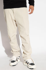 Stone Island Cream Trousers With Logo - Men - Piano Luigi