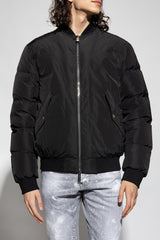 Dsquared2 Black Down Jacket With Reflective Back - Men - Piano Luigi