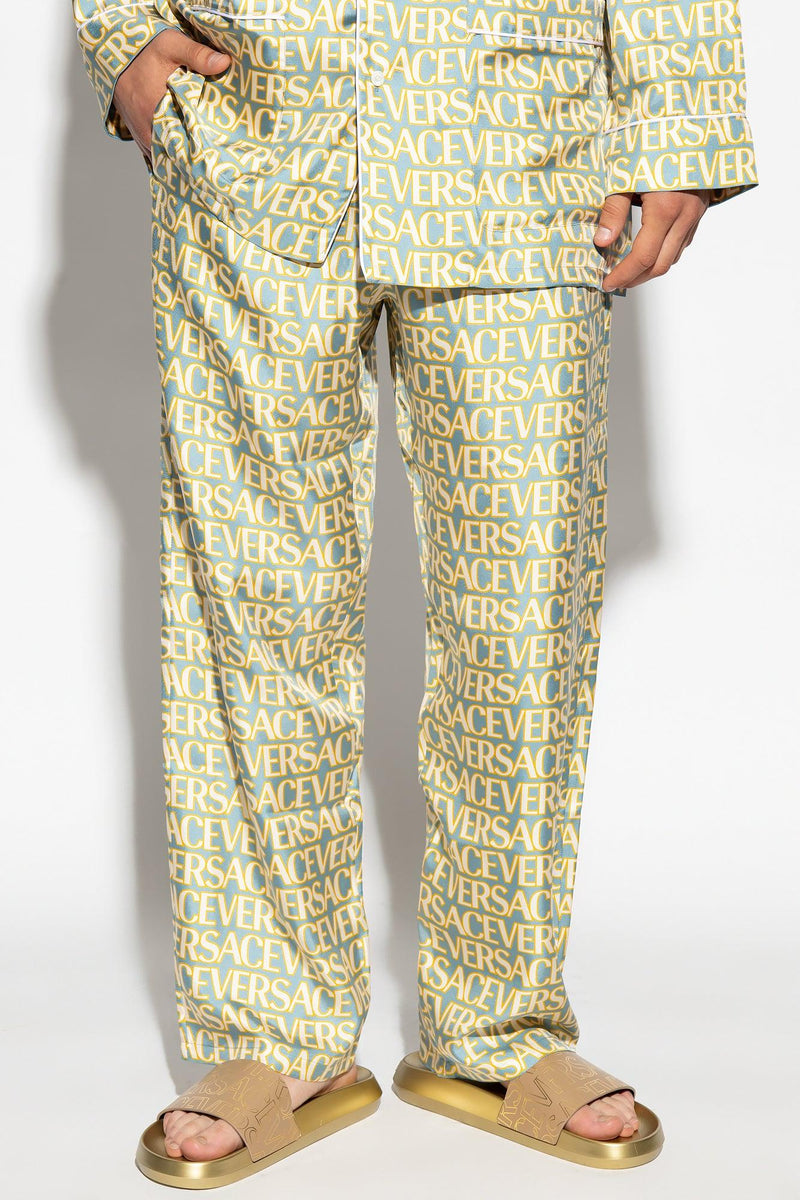 Versace Blue Pyjama Bottom - Men - Piano Luigi