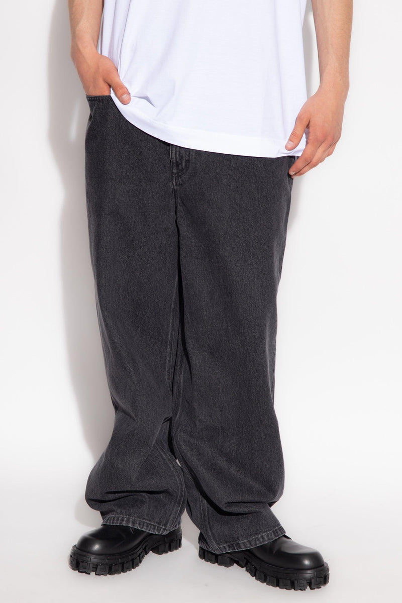 Givenchy Grey Jeans With Monogram - Men - Piano Luigi