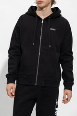 Versace Black Zip-Up Hoodie - Men - Piano Luigi