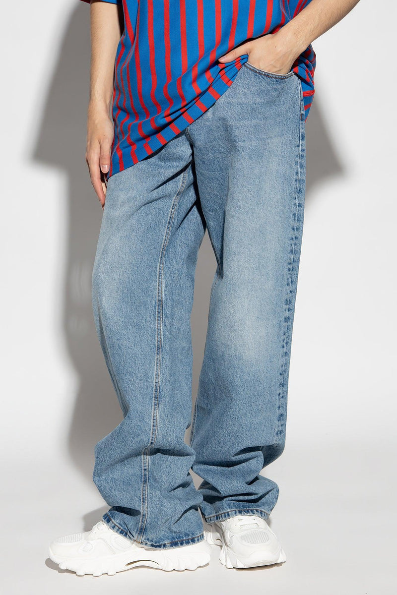 Balmain Blue Loose-Fit Jeans - Men - Piano Luigi