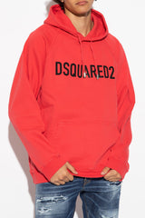 Dsquared2 Red Hoodie With Logo - Men - Piano Luigi