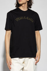 Versace Black T-Shirt With Logo - Men - Piano Luigi