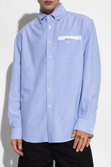 Palm Angels Light Blue Cotton Shirt - Men - Piano Luigi