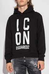 Dsquared2 Black Hoodie With Logo - Men - Piano Luigi