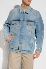 Palm Angels Blue Denim Jacket - Men - Piano Luigi