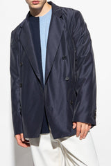 Loewe Navy Blue Double-Breasted Blazer - Men - Piano Luigi