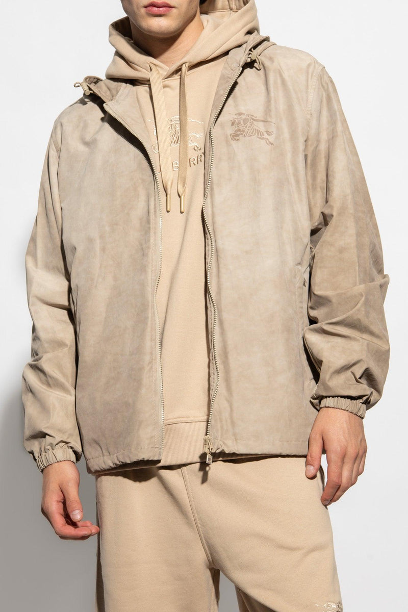 Burberry Beige ‘Hackney’ Jacket With Logo - Men - Piano Luigi