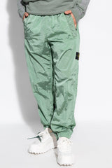 Stone Island Green Track Pants With Logo - Men - Piano Luigi