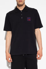 Balmain Black Polo Shirt With Monogram - Men - Piano Luigi