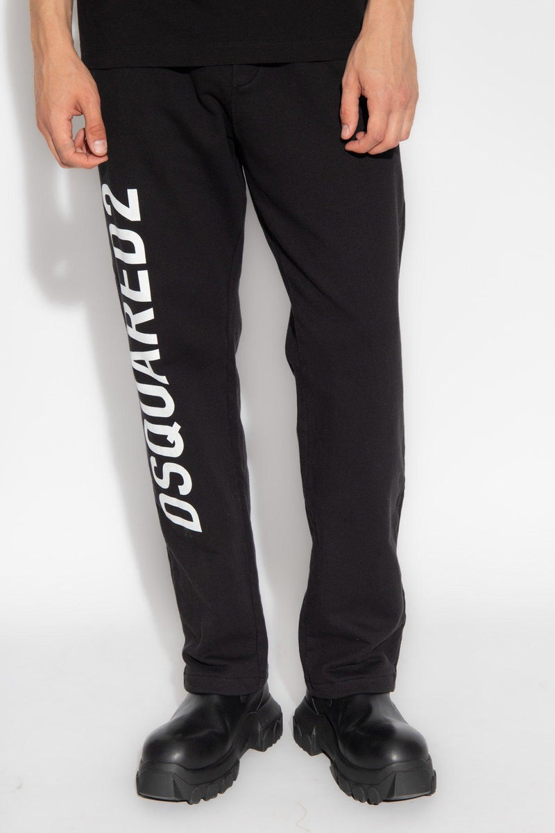 Dsquared2 Black Sweatpants With Logo - Men - Piano Luigi