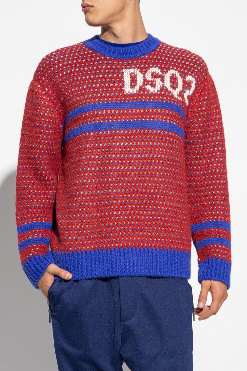 Dsquared2 Multicolour Sweater With Logo - Men - Piano Luigi