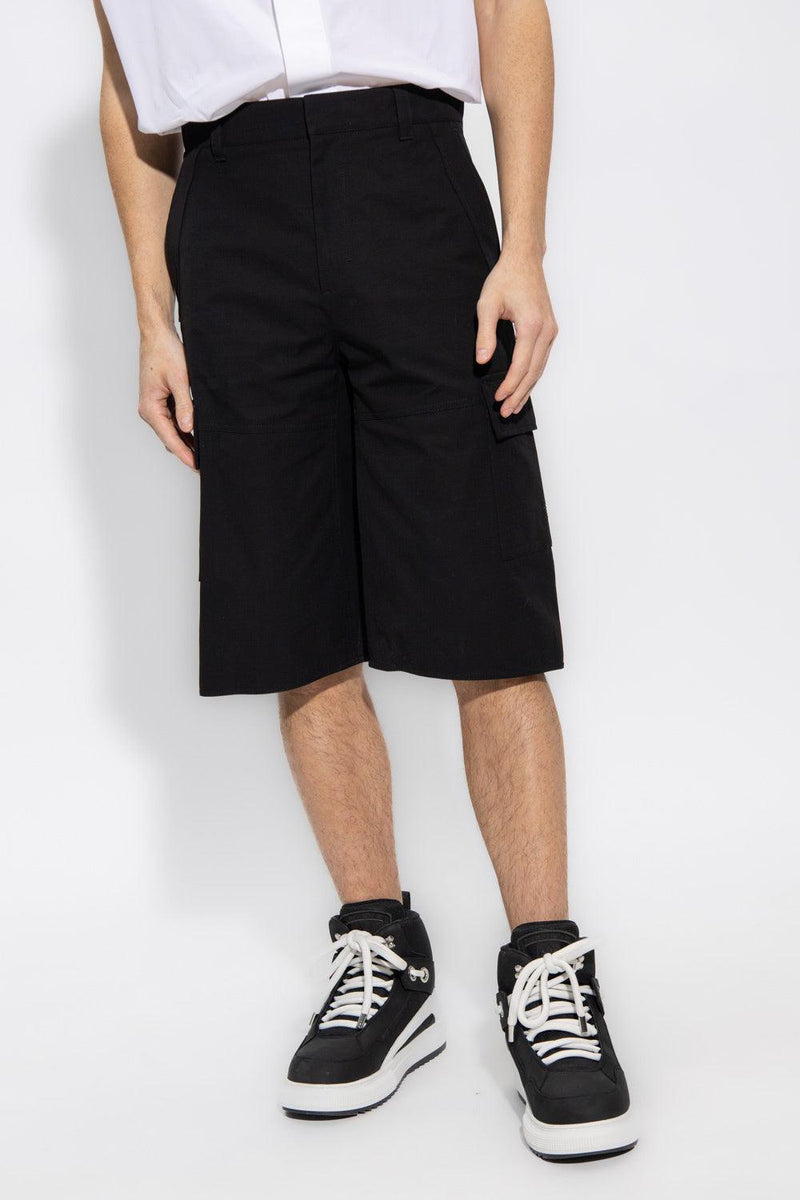 Givenchy Black Cotton Shorts - Men - Piano Luigi