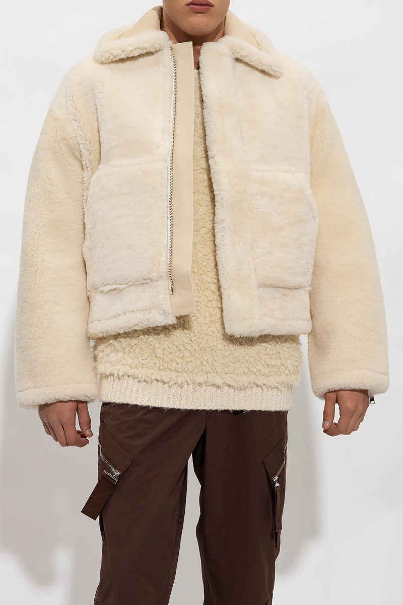 Jacquemus Cream ‘Pastre’ Shearling Jacket - Men - Piano Luigi