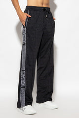 Versace Black Sweatpants With Logo - Men - Piano Luigi