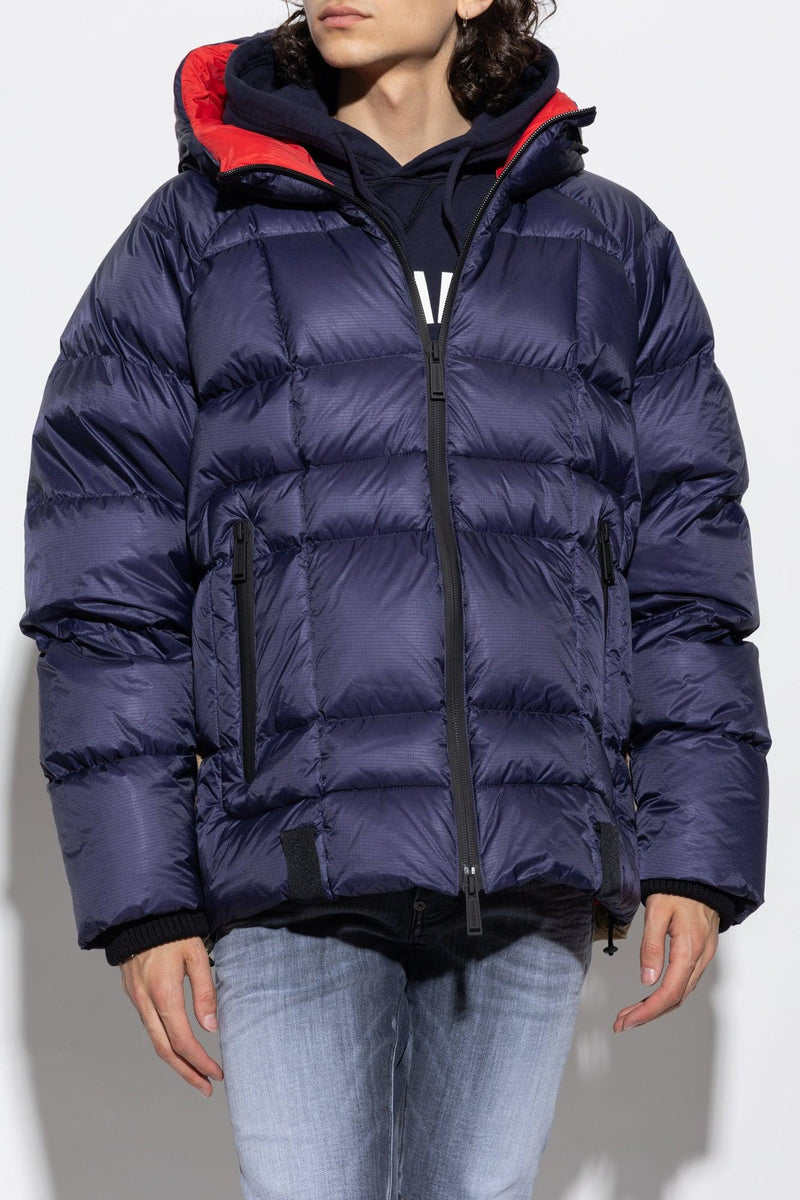 Dsquared2 Navy Blue Quilted Down Jacket - Men - Piano Luigi