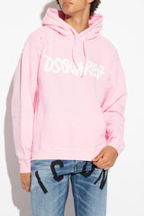 Dsquared2 Pink Hoodie With Logo - Men - Piano Luigi