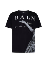 Balmain Black Cotton T-shirt - Men - Piano Luigi