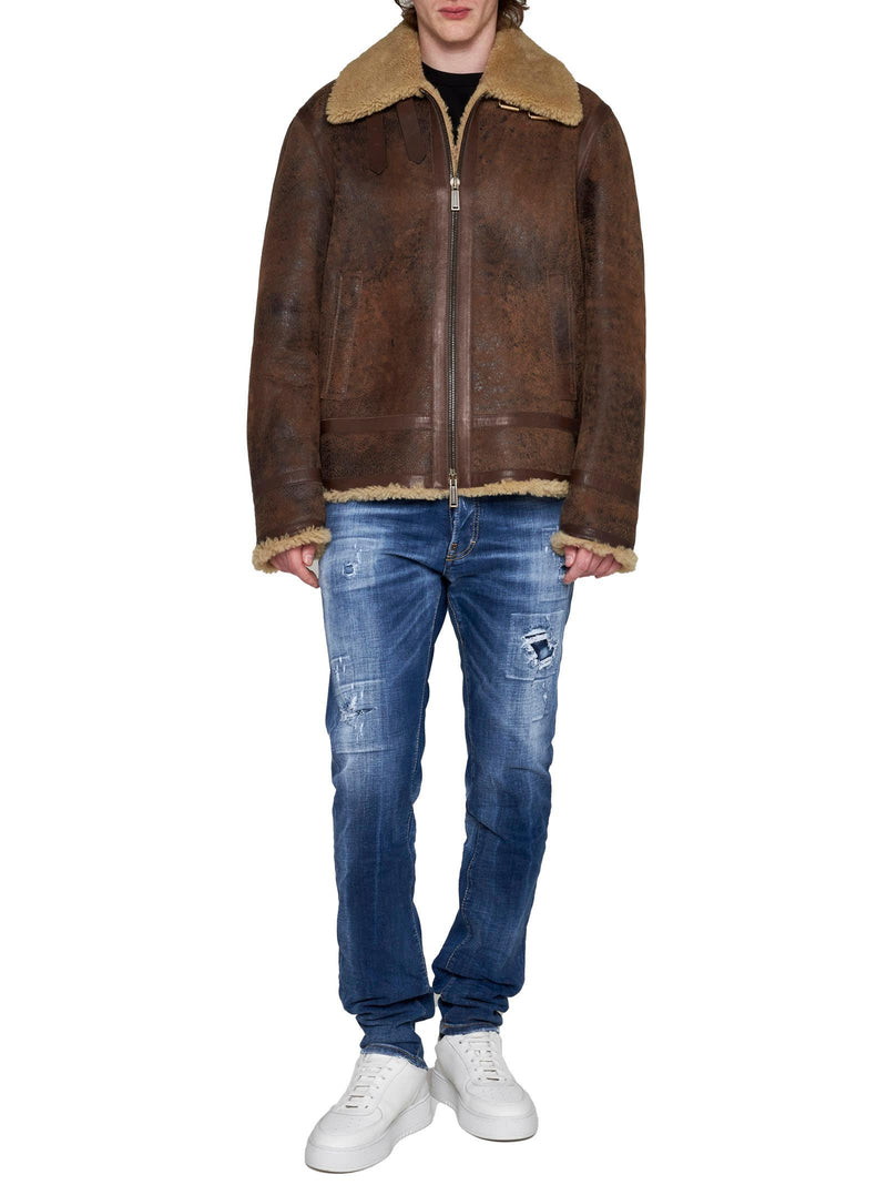 Dsquared2 Shearling Jacket - Men - Piano Luigi